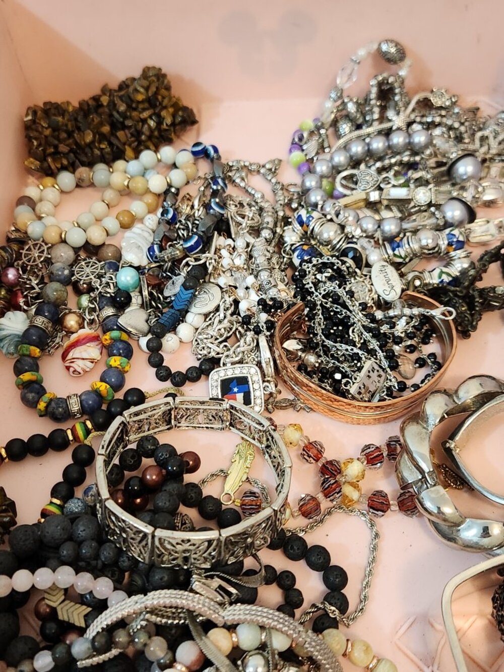 2 lbs bulk WEARABLE jewelry mixed lot | Grab Bag | Costume | Mystery - Picture 4 of 6